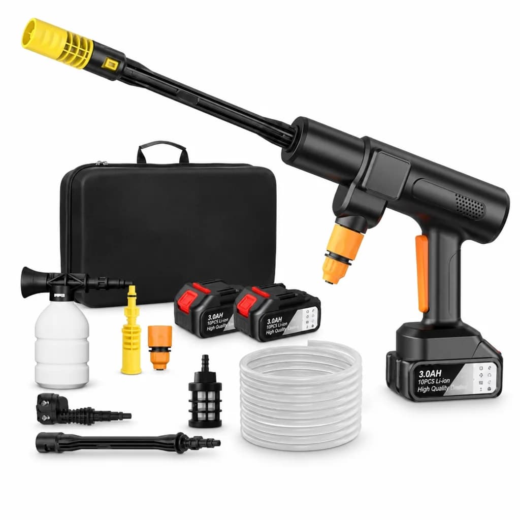 Complete JetRinse washer kit displayed together